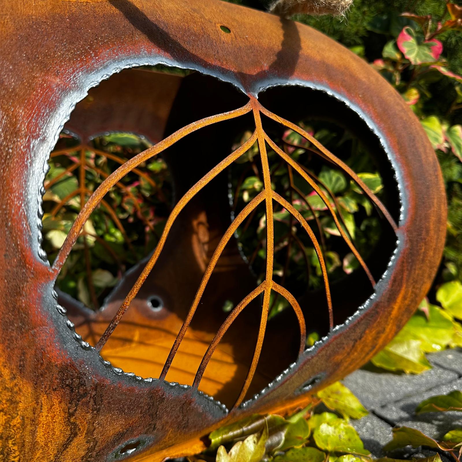 Laterne „Blatt im Herz”